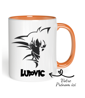 Mug Dragon Ball Z Sangoku Prénom à personnaliser