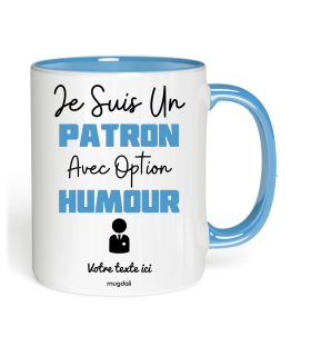 Mug je suis un patron avec option humour