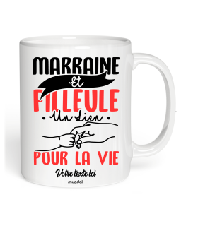 Mug Marraine et filleule un lien pour la vie