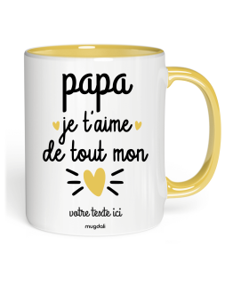 Mug Papa je t'aime de tout mon coeur
