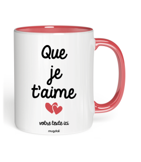 Mug Que je t'aime 💞