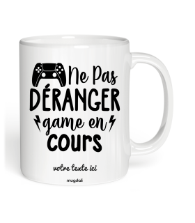 Mug ne pas déranger game en cours