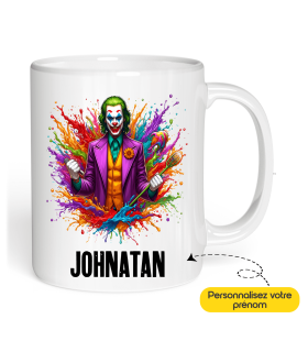 Mug Joker prénom à personnaliser