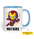 Mug Mini Iron Man prénom à personnaliser