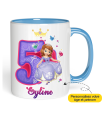 Mug Anniversaire Princesse Sofia âge et prénom à personnaliser
