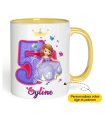 Mug Anniversaire Princesse Sofia âge et prénom à personnaliser