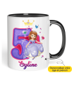 Mug Anniversaire Princesse Sofia âge et prénom à personnaliser