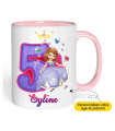 Mug Anniversaire Princesse Sofia âge et prénom à personnaliser