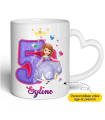Mug Anniversaire Princesse Sofia âge et prénom à personnaliser