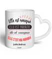 Mug Maman Elle est unique, Elle est parfaite