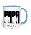 Mug Papa 1 à 6 prénoms à personnaliser