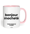 Tasse bonjour mocheté