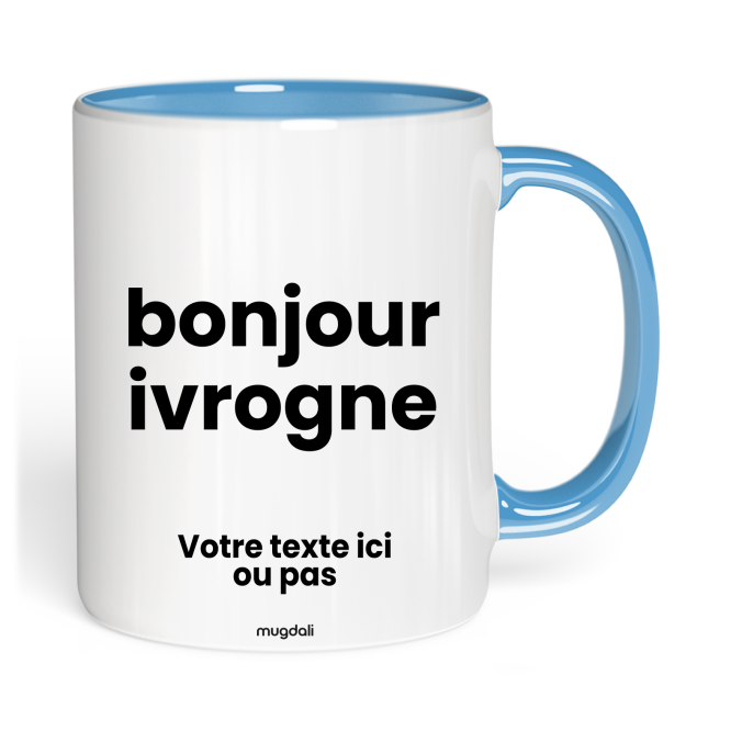 Mug bonjour ivrogne