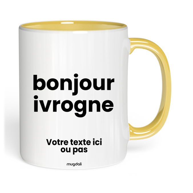 Mug bonjour ivrogne