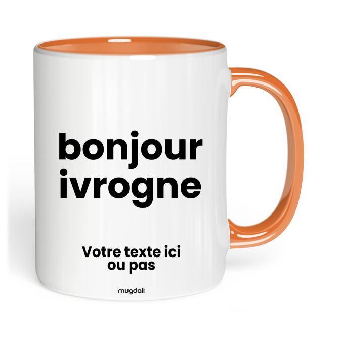 Mug bonjour ivrogne