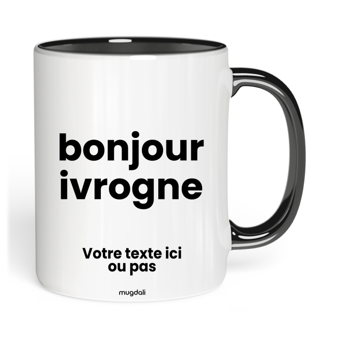 Mug bonjour ivrogne