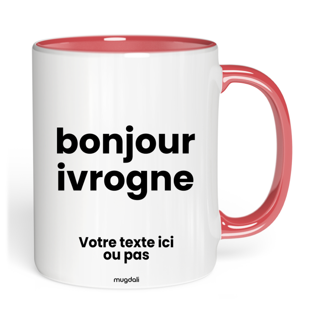 Mug bonjour ivrogne