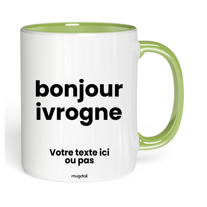 Mug bonjour ivrogne