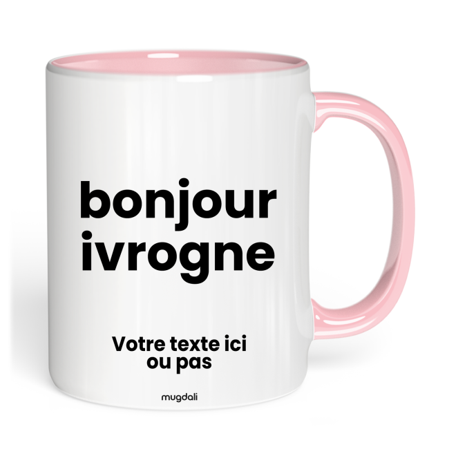 Mug bonjour ivrogne