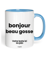 Tasse bonjour beau gosse