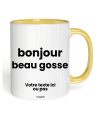 Tasse bonjour beau gosse