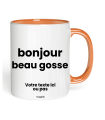 Tasse bonjour beau gosse