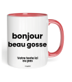 Tasse bonjour beau gosse