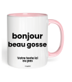 Tasse bonjour beau gosse