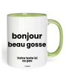 Tasse bonjour beau gosse