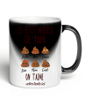 Tasse Les merdeux de papa jusqu'a 6 prénoms personnalisable