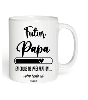 Tasse Futur Papa en cours de préparation